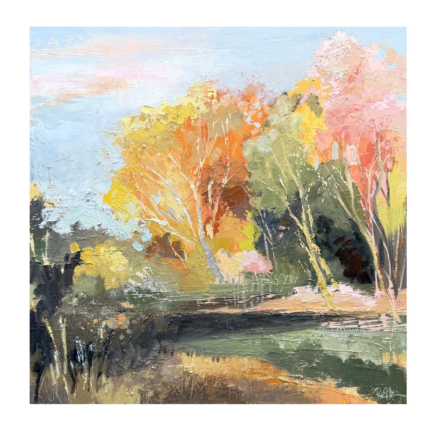 Rachel Melchers - The Trees Glow Pink and Gold
